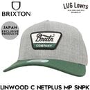 BRIXTON �֥ꥯ���ȥ� ����å� ��� ��ǥ����� ���ʥåץХå�����å� 5�ѥͥ� ˹�� �����֥Х����� �����ѥå� LINWOOD C NETPLUS MP SNPK DARK HEATHER GREY/DARK GREEN 10980 25HO ��������Ź������