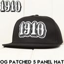1910 �ʥ���ƥ�����ƥ� OG PATCHED 5PANEL HAT ���ʥåץХå�����å� ˹�� BLACK ��������Ź������