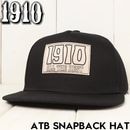 1910 �ʥ���ƥ�����ƥ� ATB SNAPBACK HAT ���ʥåץХå�����å� ˹�� BLACK ��������Ź������