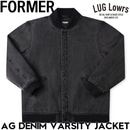 FORMER �ե����ޡ� AG DENIM VARSITY JACKET �ǥ˥ॸ�㥱�å� �������ƥ��󡦥���å� FJK-25403 ��������Ź������