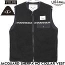 POLeR �ݡ��顼 JACQUARD SHERPA NO COLLAR VEST �ե꡼���٥��� ������ѥ٥��� 253MCV0019 BLK ��������Ź������