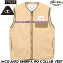 POLeR �ݡ��顼 JACQUARD SHERPA NO COLLAR VEST �ե꡼���٥��� ������ѥ٥��� 253MCV0019 BEG ��������Ź������