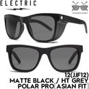 ELECTRIC ���쥯�ȥ�å� 12(JJF12) - MATTE BLACK / HT GREY POLAR PRO ��ASIAN FIT�ϥ��󥰥饹 �ޥåȥ֥�å� �и���� ��� ��ǥ����� ��������ե��å� ��������Ź������