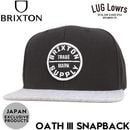 BRIXTON �֥ꥯ���ȥ� OATH III SNAPBACK ���ʥåץХå�����å� ˹�� ���ܸ��ꥫ�顼 ��� ��ǥ����� 10777 BKHGW 26SP ��������Ź������