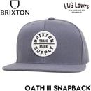 BRIXTON �֥ꥯ���ȥ� OATH III SNAPBACK ���ʥåץХå�����å� ˹�� ��� ��ǥ����� 10777 FTRGY 26SP ��������Ź������