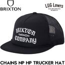 BRIXTON �֥ꥯ���ȥ� CHAINS NP HP TRUCKER HAT ���ʥåץХå� ��å��奭��å� ˹�� ��� ��ǥ����� BKBLK 26SP ��������Ź������