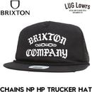 BRIXTON �֥ꥯ���ȥ� CHAINS NP HP TRUCKER HAT ���ʥåץХå� ��å��奭��å� ˹�� ��� ��ǥ����� BKBLK 26SP ��������Ź������