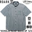 ROARK �������� Ⱦµ����� ��� ����� �ʥ����󥷥�� ���ȥ�å������ ®������� SCHOLAR PLAID BLESS UP S/S SLATE GREEN RWJ1201-SLG 26SP ��������Ź������