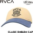 RVCA �롼�� ����å� ��� ˹�� ��������å� �����֥Х���������å� 6�ѥͥ륭��å� ��������å� CLASSIC EMBLEM CAP BG041905 KHA ��������Ź������