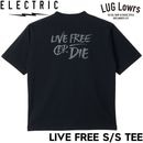ELECTRIC ���쥯�ȥ�å� T����� ��� ȾµT����� �ץ���T����� ���åȥ�T����� �Хå��ץ��� LIVE FREE S/S TEE E26ST11 BLK ��������Ź������