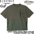 ELECTRIC GOLF ���쥯�ȥ�å������ ����ե����� ��� Ⱦµ����� ��å��ͥå� �ʥ�����T����� GOLF LOGO MOCK NECK NYLON CARGO POCKET S/S TEE EG26ST03 OLIVE 26SP