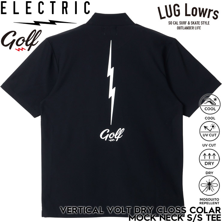 ELECTRIC GOLF エレクトリックゴルフ ゴルフウェア メンズ モック