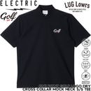 ELECTRIC GOLF ���쥯�ȥ�å������ ����ե����� ��� ��å��ͥå�T����� ȾµT����� �ɥ饤T����� ���������顼 UV���å� �ۿ�®�� �ܿ��䴶 �ɲ� ONE POINT GOLF LOGO DRY CROSS COLLAR MOCK NECK S/S TEE EG26ST10 BLACK 26SP ��������Ź������