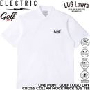 ELECTRIC GOLF ���쥯�ȥ�å������ ����ե����� ��� ��å��ͥå�T����� ȾµT����� �ɥ饤T����� ���������顼 UV���å� �ۿ�®�� �ܿ��䴶 �ɲ� ONE POINT GOLF LOGO DRY CROSS COLLAR MOCK NECK S/S TEE EG26ST10 WHITE 26SP ��������Ź������