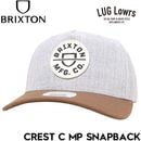 BRIXTON �֥ꥯ���ȥ� ���ʥåץХå�����å� ��� ��ǥ����� �١����ܡ��륭��å� �����֥Х����� 5�ѥͥ� CREST C MP SNAPBACK ��������å� ˹�� 11001 HTGPB 26SU ��������Ź������