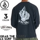 VOLCOM �ܥ륳�� ��å��奬���� ��� Ĺµ��å��奬���� ĹµT����� ����T ������T����� UV���å� UPF50+ ®�� �ɥ饤 GRAB THE STONE LS SURF TEE VLY261019 26SS ��������Ź������