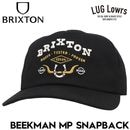 BRIXTON �֥ꥯ���ȥ� ����å� ��� ��ǥ����� ˹�� ���ʥåץХå� BEEKMAN MP SNAPBACK BLACK 12057 ��������Ź������