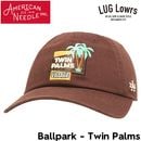 AMERICAN NEEDLE ����ꥫ��ˡ��ɥ� ����å� ��� ��ǥ����� ˹�� �١����ܡ��륭��å� ���åȥ󥭥�å� �ɽ�����å� �ĥ���ѡ��ॹ Ballpark Twin Palms SMU674A-TWINP CHOC ��������Ź������