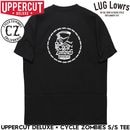 UPPERCUT DELUXE ���åѡ����åȥǥ�å��� T����� ��� ȾµT����� ����ե��å�T����� �Хå��ץ��� Cycle Zombies �������륾��ӡ��� ����� T-SHIRT BLACK ��������Ź������