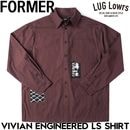 FORMER �ե����ޡ� Ĺµ����� ��� ���å����ե����ɥ���� ����ե��å������ �ѥå������ Pending Approval Collection VIVIAN ENGINEERED LS SHIRT BARK FSH-26301 26FW ��������Ź������