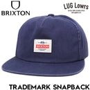 BRIXTON �֥ꥯ���ȥ� ����å� ��� ��ǥ����� 5�ѥͥ륭��å� ���ʥåץХå�����å� �ե�åȥХ����� �ѥå�����å� �����å���ù� TRADEMARK ADJUSTABLE HAT WANAV 12129 26FW ��������Ź������