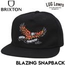BRIXTON �֥ꥯ���ȥ� ����å� ��� ��ǥ����� ���ʥåץХå�����å� 5�ѥͥ륭��å� �ϥ��ץ��ե����� �ե�åȥХ����� �ɽ�����å� BLAZING SNAPBACK BLACK 12142 26FW ��������Ź������