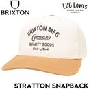 BRIXTON �֥ꥯ���ȥ� ����å� ��� ��ǥ����� ���ʥåץХå�����å� 5�ѥͥ륭��å� �����֥Х����� �ɽ�����å� STRATTON SNAPBACK OWHCM 12135 26FW ��������Ź������