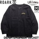 ROARK �������� �ǥ˥ॸ�㥱�å� ��� �Ρ����顼���㥱�å� ���󥸥˥����㥱�å� 4WAY���ȥ�å� �����å���ù� DENIM ENGINEER JACKET BLACK RJJ1255-BLK 26FW ��������Ź������