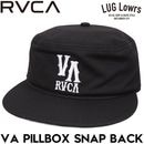 RVCA �롼�� ����å� ��� ���ʥåץХå�����å� �ե�åȥХ����� �����ɽ� VA PILLBOX SNAP BACK BLK BG042902 26FW ��������Ź������