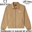 BRIXTON �֥ꥯ���ȥ� ���㥱�å� ��� ���åץ��㥱�å� ���졼�����㥱�å� TRADEMARK LW GARAGE ZIP JACKET BRITISH KHAKI �֥�ƥ��å��奫���� 03500 26FW ��������Ź������