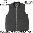 BRIXTON �֥ꥯ���ȥ� �٥��� ��� ��С����֥� ����٥��� BUILDERS ABRAHAM REV VEST BLACK/OLIVE SURPLUS 03412 26FW ��������Ź������