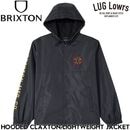 BRIXTON �֥ꥯ���ȥ� ���㥱�å� ��� �ա��ɥ��㥱�å� �饤�ȥ������ȥ��㥱�å� ���� ���� HOODED CLAXTON LW JACKET BLACK 03507 26FW ��������Ź������
