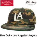 AMERICAN NEEDLE ����ꥫ��ˡ��ɥ� ����å� ��� ��ǥ����� 6�ѥͥ륭��å� ˹�� ����ե顼���� �º� �ɽ� Line Out Los Angeles Angels SMU714A-LAALO CAMO ��������Ź������