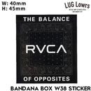 RVCA �롼�� ���ƥå��� BANDANA BOX W38 STICKER R26S001 ��������Ź������