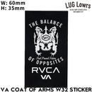 RVCA �롼�� ���ƥå��� VA COAT OF ARMS W32 STICKER R26S004 ��������Ź������