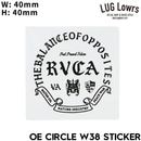 RVCA �롼�� ���ƥå��� OE CIRCLE W38 STICKER R26S005 ��������Ź������