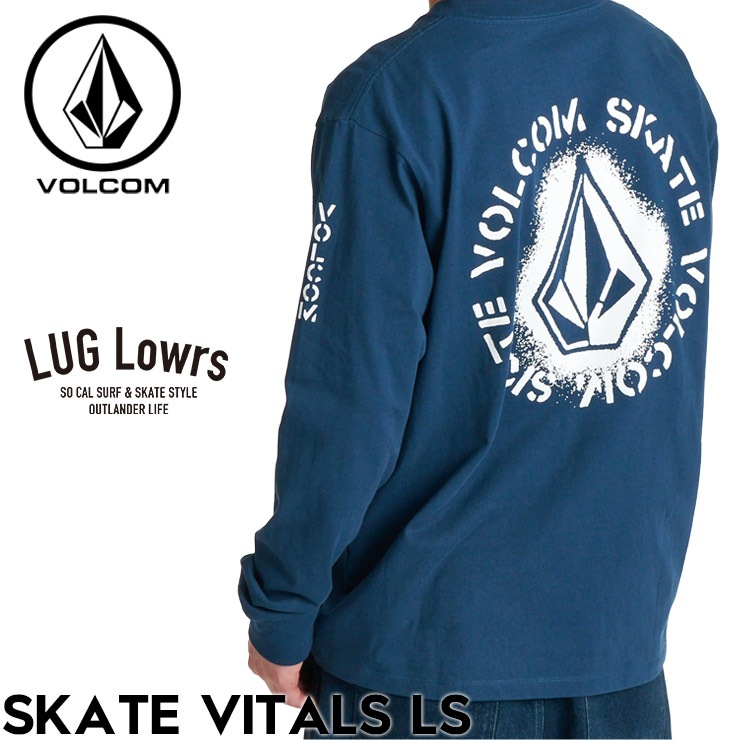 VOLCOM ボルコム ロンT SKATE VITALS LS BG052052 NVY ネイビー