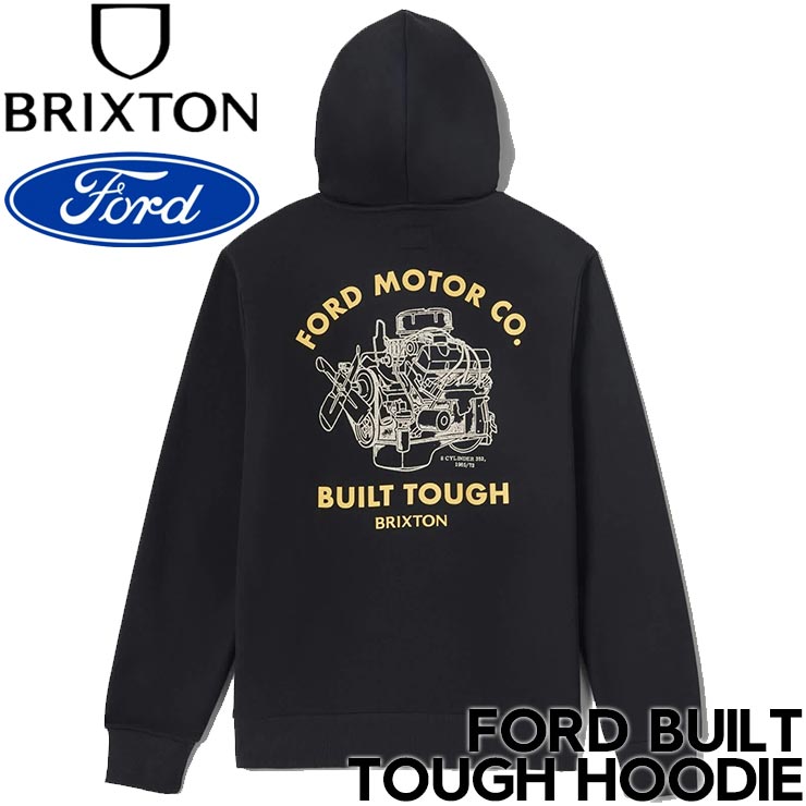 BRIXTON �֥ꥯ���ȥ� FORD����ܥ����ƥ� Ford Built Tough Fleece Hoodie �ץ륪���С��ѡ����� �ա��ǥ� 22870 BRTRB 25FW ��������Ź������