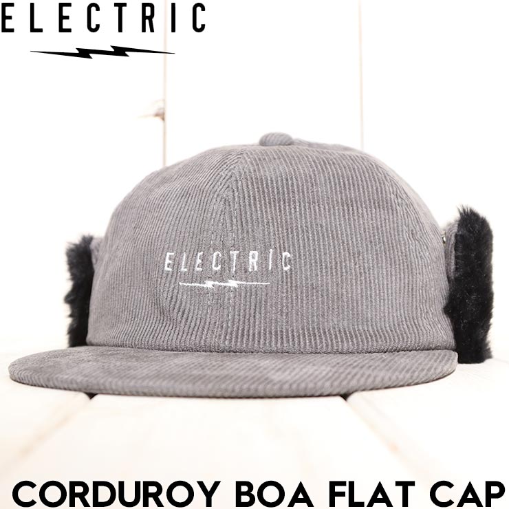 ������̵���ۥ����ǥ�����ܥ�����å�  ELECTRIC ���쥯�ȥ�å� CORDUROY BOA FLAT CAP E24FC13 GRY ��������Ź������