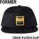 FORMER �ե����ޡ� CRUX PATCH CAP BLACK/YELLOW ���ʥåץХå�����å� ˹�� FHW-25102 25FA ��������Ź������