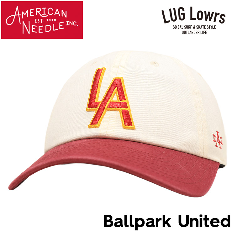 AMERICAN NEEDLE ����ꥫ��ˡ��ɥ� ����å� ��� ��ǥ����� ˹�� Ballpark United ��ʥ��ƥå� �ۥ磻�� SMU674A-LA-I/B ��������Ź������