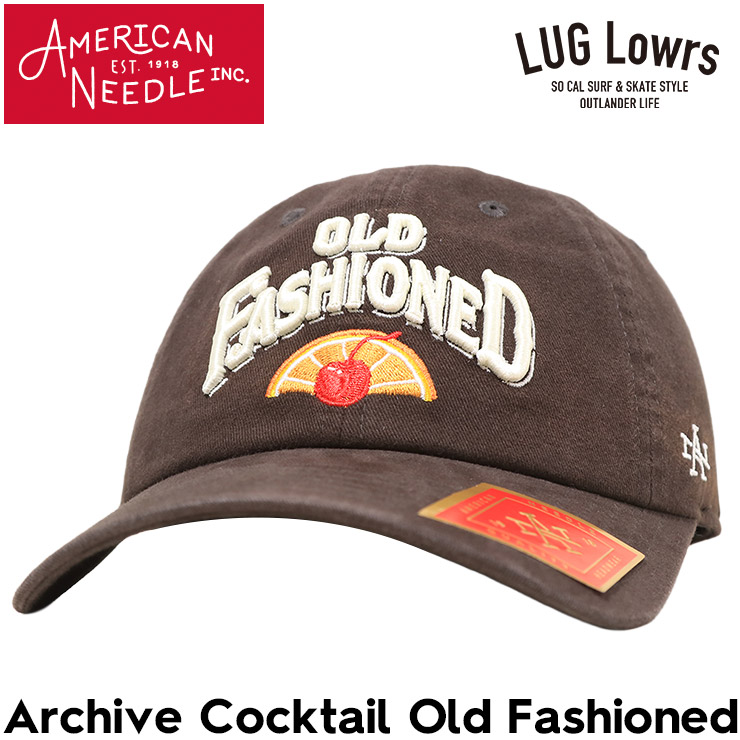 AMERICAN NEEDLE ����ꥫ��ˡ��ɥ� ����å� ��� ��ǥ����� ˹�� Archive Cocktail Old Fashioned ������ɥե��å����� �֥�å� SMU714A-OLDFAS ��������Ź������