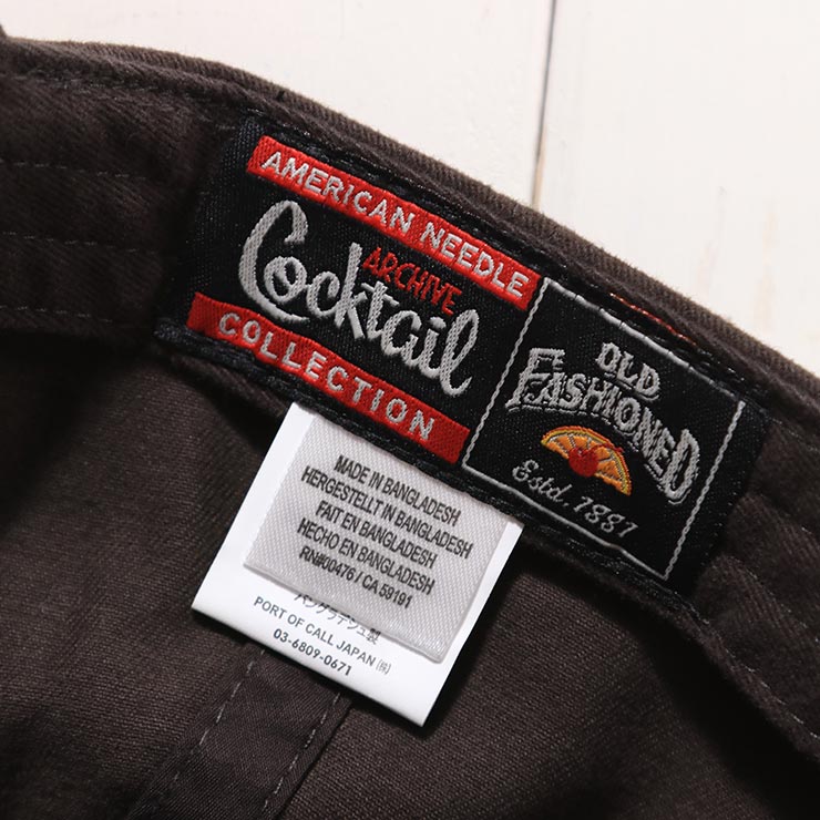 AMERICAN NEEDLE ����ꥫ��ˡ��ɥ� ����å� ��� ��ǥ����� ˹�� Archive Cocktail Old Fashioned ������ɥե��å����� �֥�å� SMU714A-OLDFAS ��������Ź������