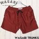 WASABI Original 掠 ϥ֥åɥ硼 ϡեѥ  WASABI TRUNKS MAROON Ź