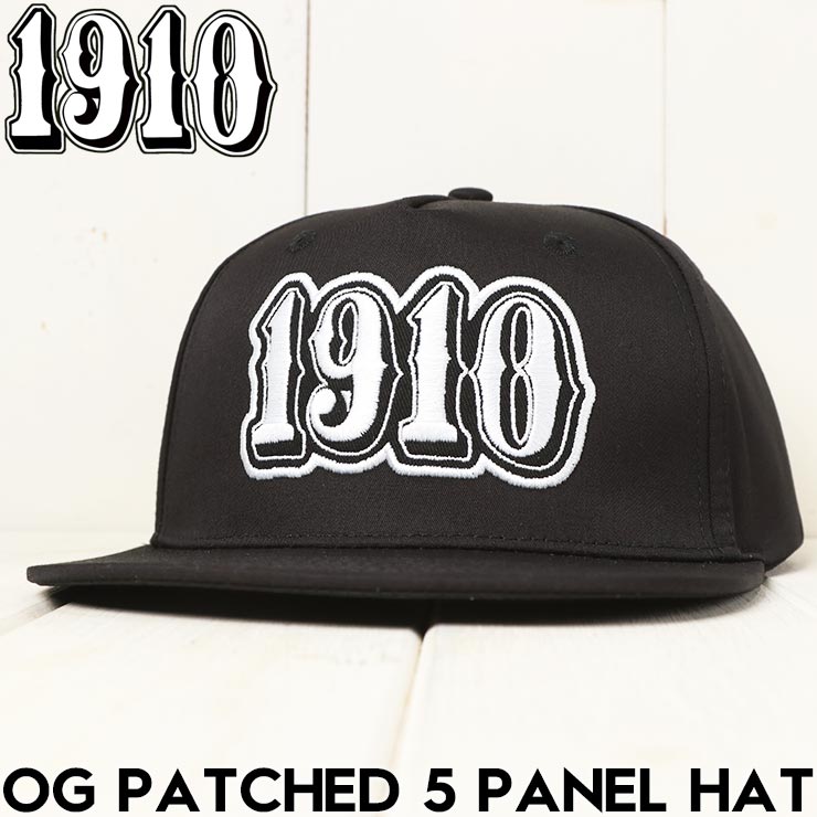 1910 �ʥ���ƥ�����ƥ� OG PATCHED 5PANEL HAT ���ʥåץХå�����å� ˹�� BLACK ��������Ź������