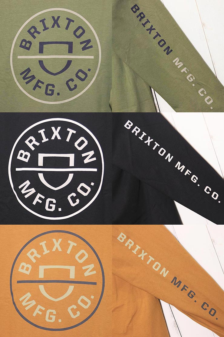 ������̵���ۥ��󥰥��꡼��T����� ����T BRIXTON �֥ꥯ���ȥ� CREST L/S TEE 16251