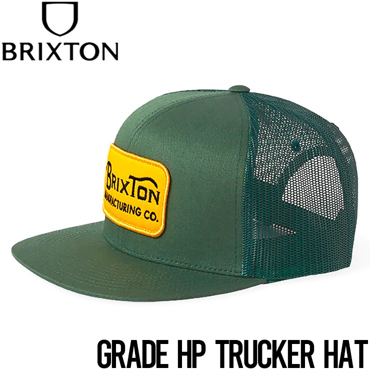 Brixton Grade Mesh Hat Cap キャップ Brixton Grade Mesh Trucker Cap, Silver, One Size at Amazon