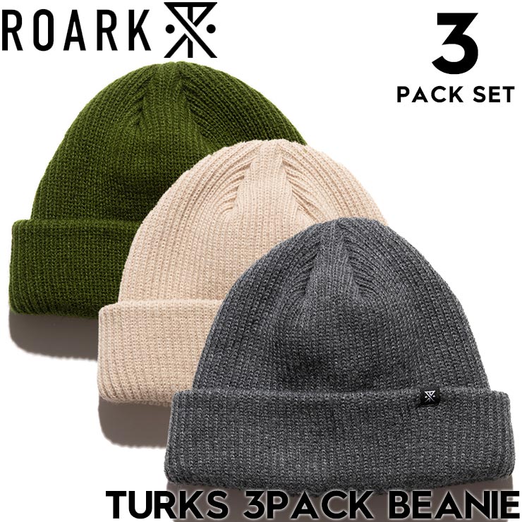 THE ROARK REVIVAL ����������Х��Х� TURKS 3PACK BEANIE �˥åȥ���å� ˹�� 3�祻�å� RHJ1170-MLT ��������Ź������