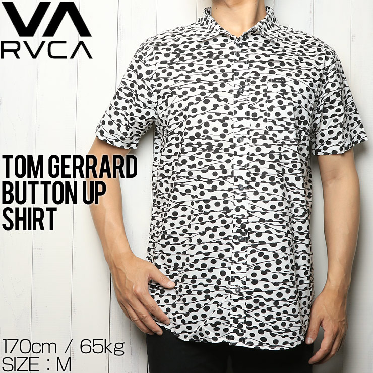 [����å��ݥ����б�] RVCA �롼�� TOM GERRARD BUTTON-UP SHIRT Ⱦµ����� M503TRTG
