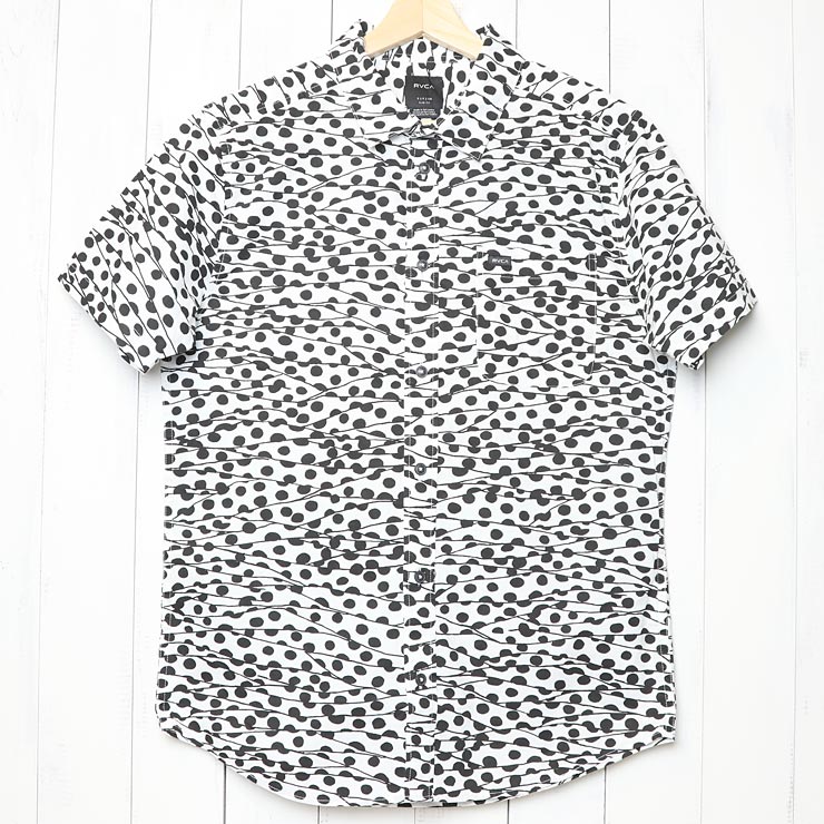 [����å��ݥ����б�] RVCA �롼�� TOM GERRARD BUTTON-UP SHIRT Ⱦµ����� M503TRTG